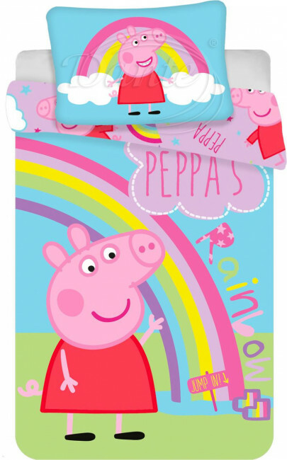 Povlečení do postýlky Prasátko Peppa Duha - LSJF238/hl